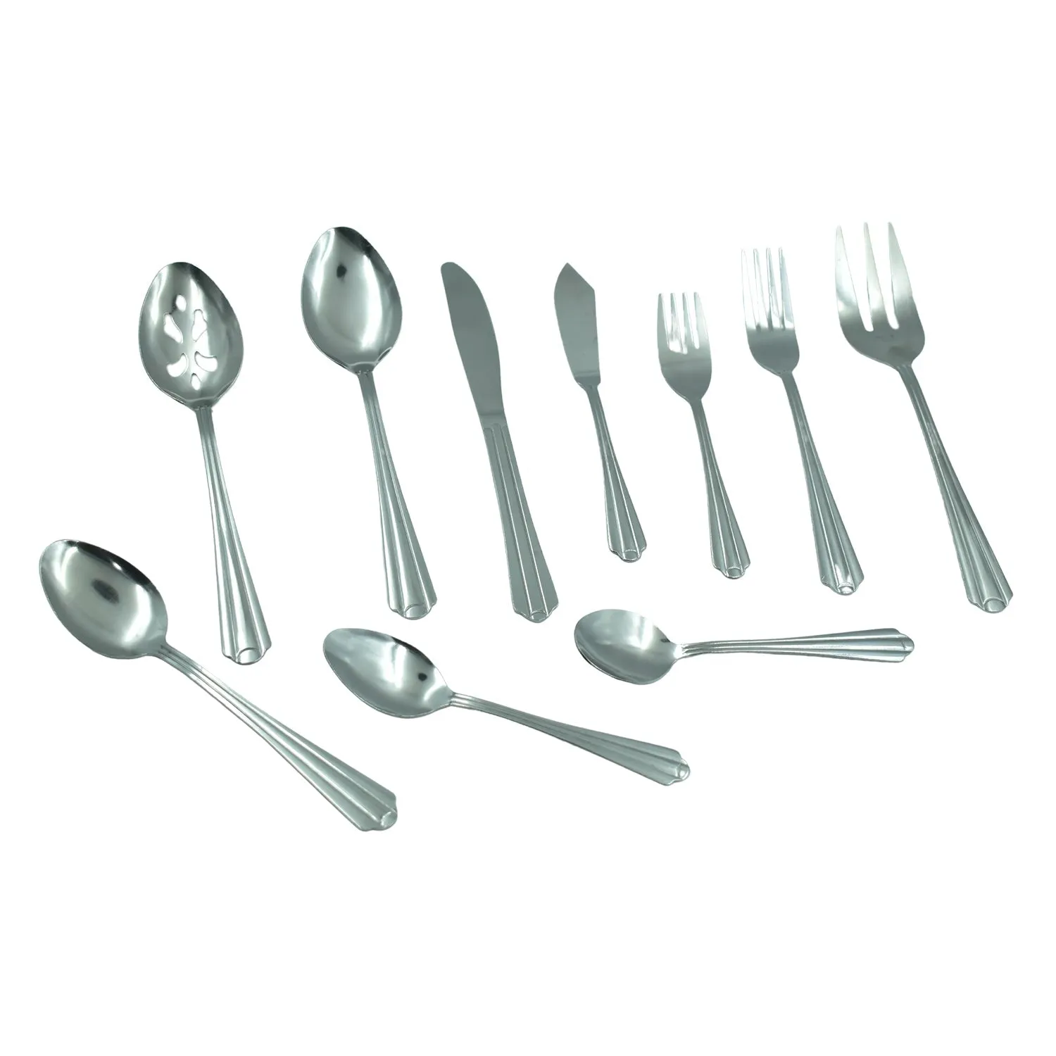 2769 45Pc Stainless steel Flatware Set Used For Dinner, Breakfast And Lunch Purposes In All Kinds Of Places.