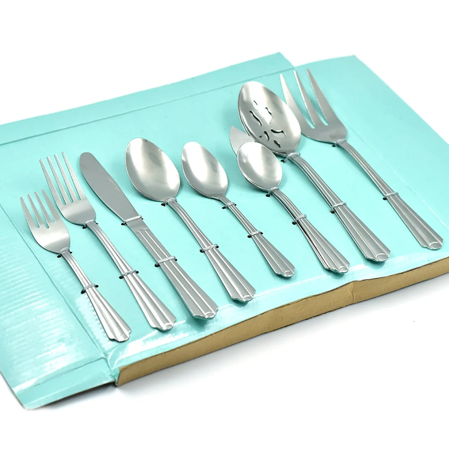 2769 45Pc Stainless steel Flatware Set Used For Dinner, Breakfast And Lunch Purposes In All Kinds Of Places.