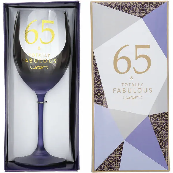 65 Gift Boxed 19oz Crystal Wine Glass