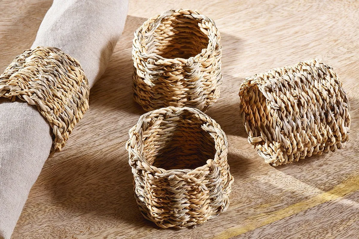 Aarushu Napkin Rings - Natural (Set of 4)