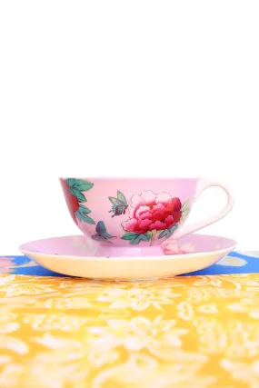 ANNA CHANDLER TEA CUP AND SAUCER SET PINK