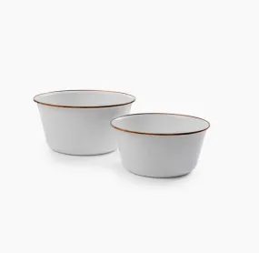 BAREBONES Enamel Bowl Set 2PK