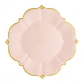 Blush Paper Plates - Lunch