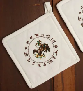 Bronc & Brands Embroidered Pot Holders