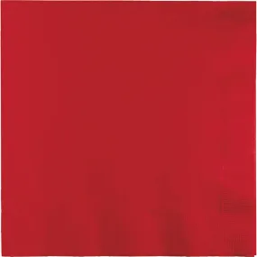 Bulk Classic Red Dinner Napkins 3 Ply (250 per Case)