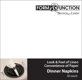 Bulk White Better than Linen Dinner Napkins Catering Pack (600 per Case)