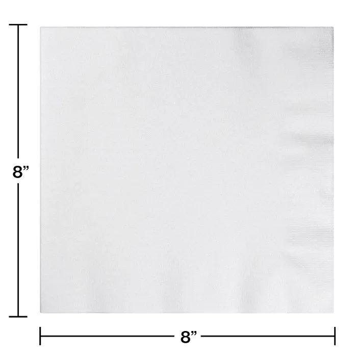 Bulk White Better than Linen Dinner Napkins Catering Pack (600 per Case)