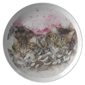 Cat Lover Dinner Plates Microwave Safe