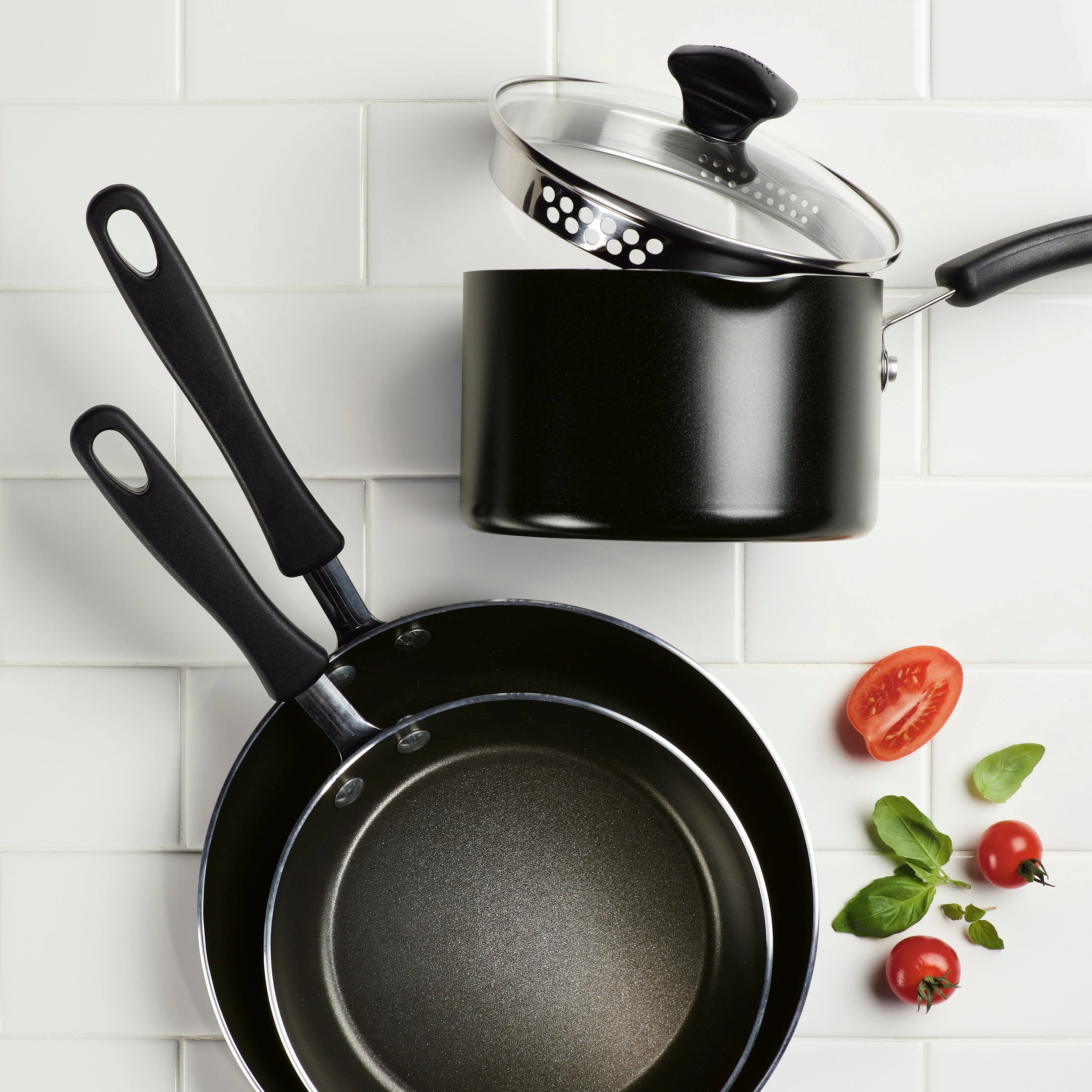 Cookstart Covered Straining Saucepan