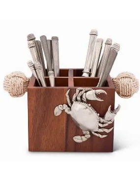 Crabbin' Wooden Flatware Caddy