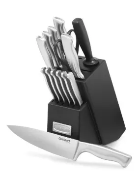 Cuisinart 15-Piece Stainless Steel Hollow Handle Block Set, C77SS-15PK