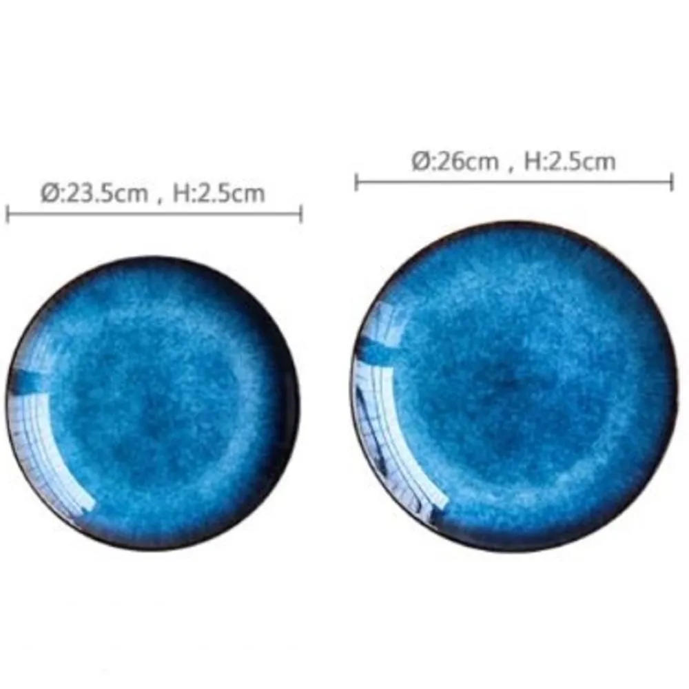 Dinner Plates Set - Cosmic Down Large & Medium (4 Piece Set)