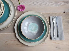 Dinner set Coupe Turquoise - seconds