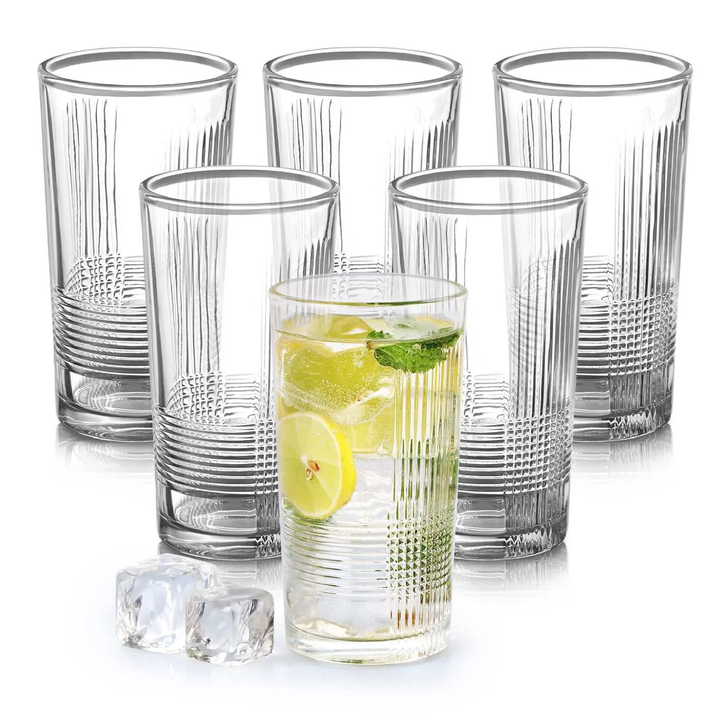 Enigma Glass Tumblers, Set of 6