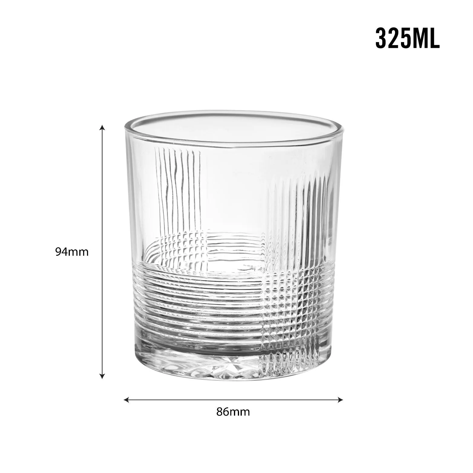 Enigma Glass Tumblers, Set of 6