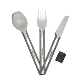 Esbit 3-pcs Titanium Cutlery-set W/S Titanium | Buy Esbit 3-pcs Titanium Cutlery-set W/S Titanium here | Outnorth