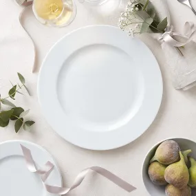 Genevi√®ve Lethu Dinnerware 26cm Porcelain Dinner Plates, Set of 2, White