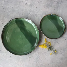 Green Ceramic Plates