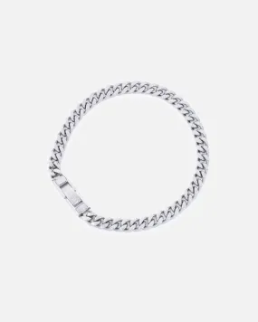 Guess Mainline Link City 6mm Diamond Cut Bracelet Silver