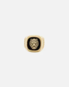 Guess Mainline Lion King Ring Gold