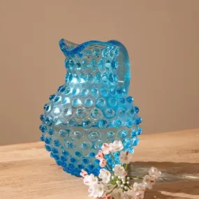 Hobnail Jug - 1L Round - Azure