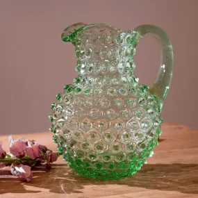 Hobnail Jug - 1L Round- Light Green