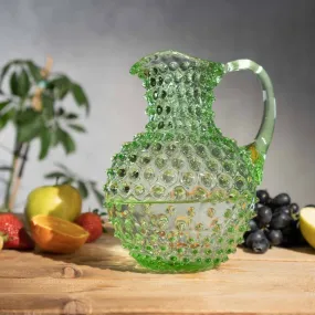 Hobnail Jug - 2L Round - Light Green