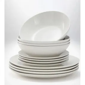 JUDGE ESSENTIALS PORCELAIN WHITE DINNER SET 12PCE