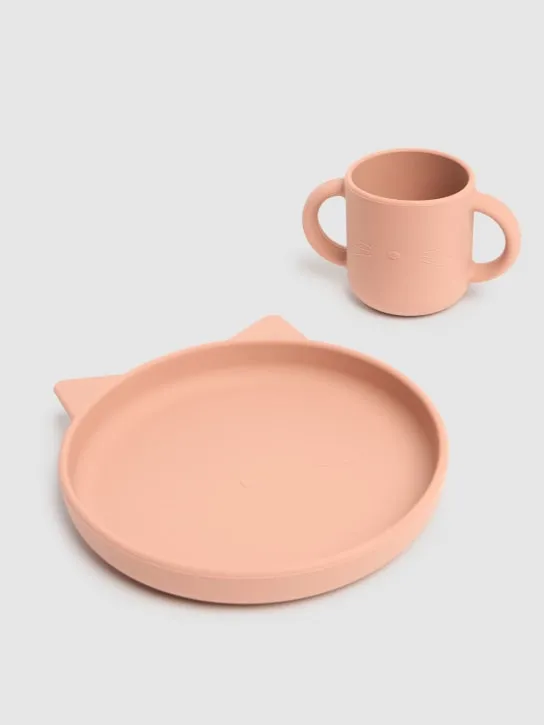 Liewood   Kitty Vivi silicone tableware set 