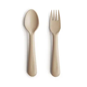 Mushie Dinnerware Fork and Spoon Set