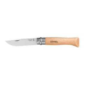 Opinel N°09 Stainless Steel Folding Pocket Knife 9 cm Yatagan Shape Blade