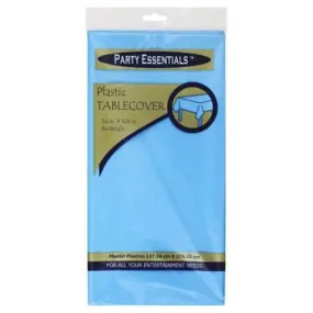 Party Essentials Heavy Duty Plastic Tablecover - Neon Blue (54x108)