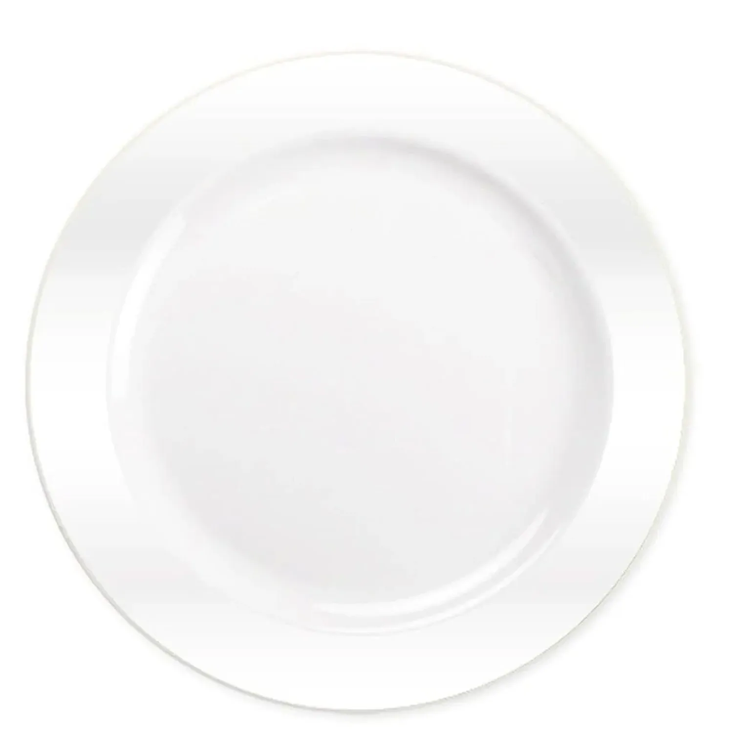 "BULK" Magnificence Heavy weight 10.25" Plastic Dinner Plate Value pack Pearl White