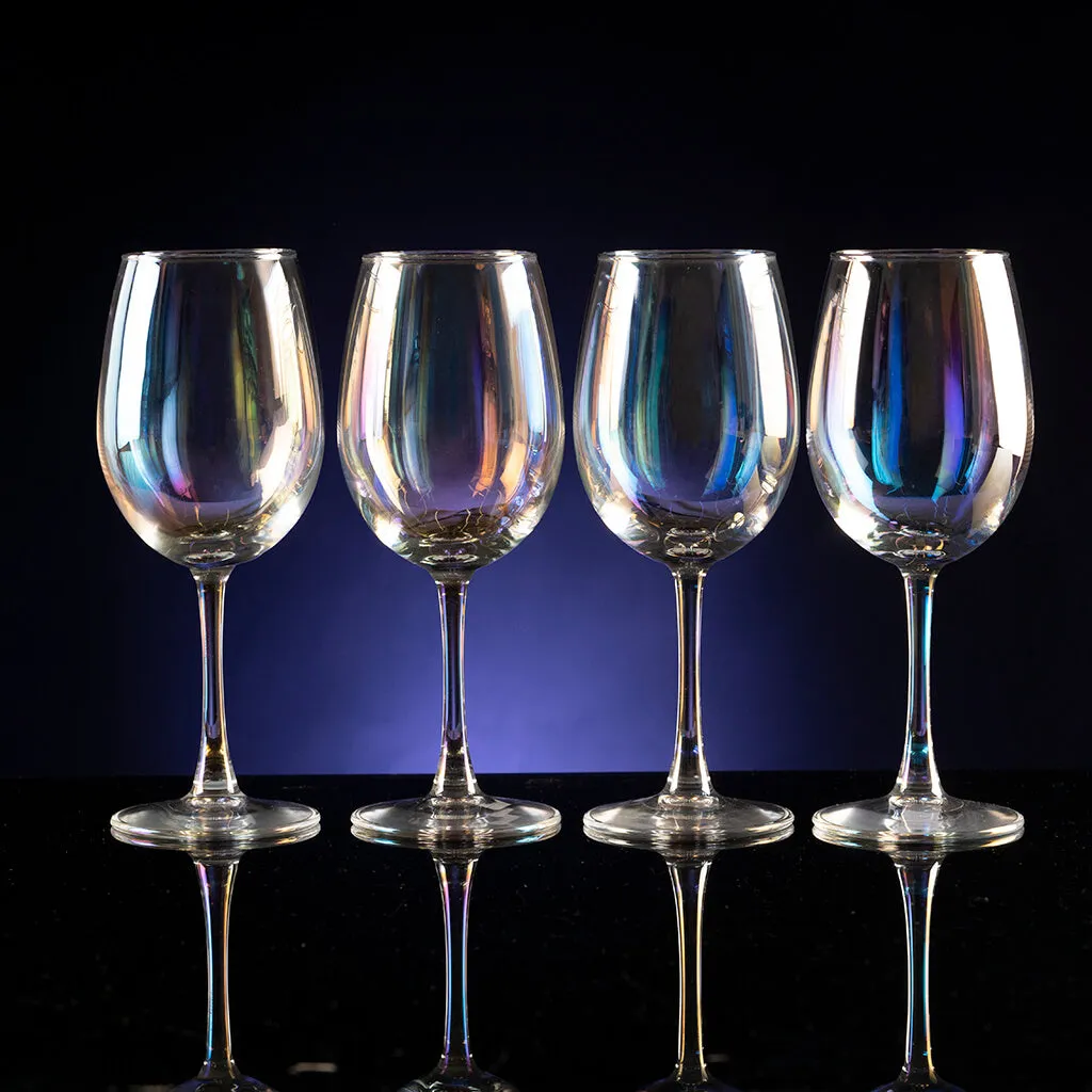 Rainbow Wine Glasses - Set of 4