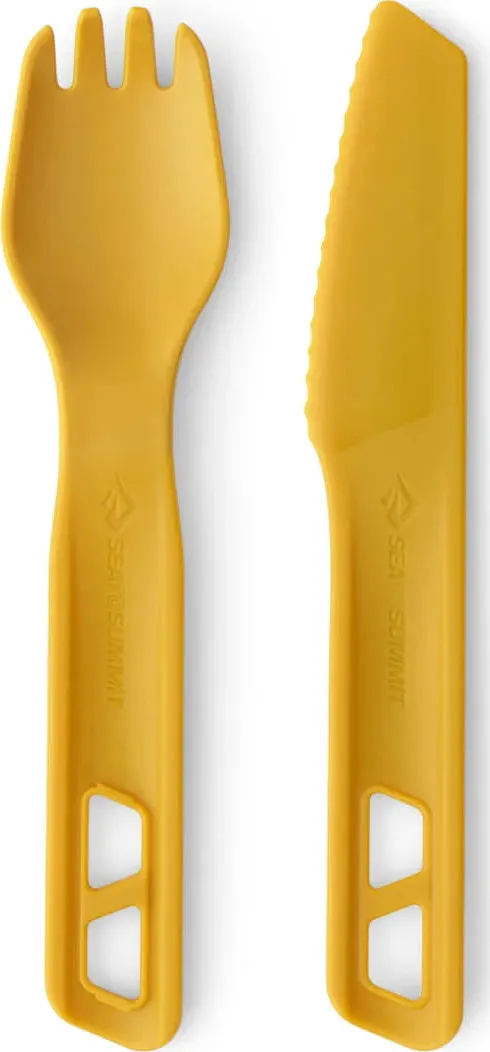 Sea To Summit Passage Cutlery Set 2 Pieces Arrowwood Yellow | Buy Sea To Summit Passage Cutlery Set 2 Pieces Arrowwood Yellow here | Outnorth