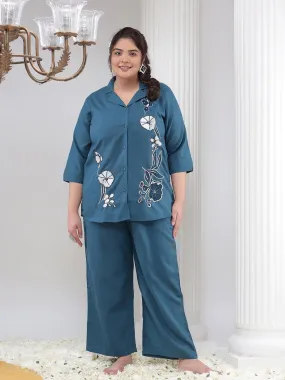 Stella Blue Plus Size Women Co-Ord Set