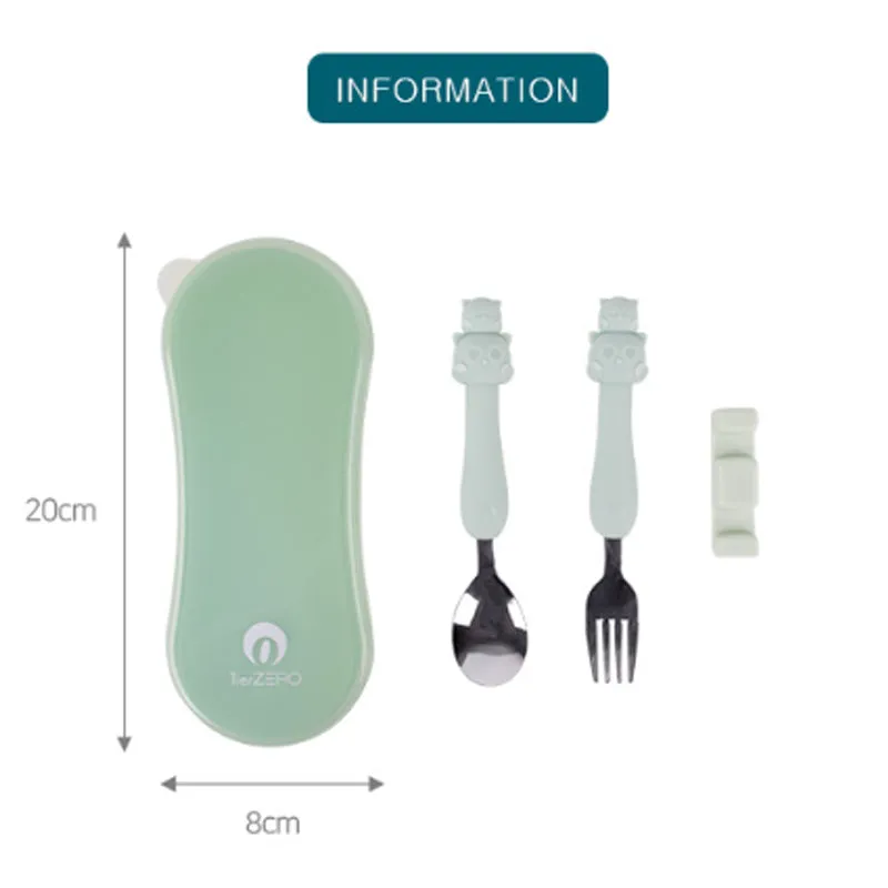 TierZero Silicone Spoon & Fork Set   Case