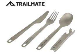 Trailmate Titanium Cutlery Set 4 Piece *50 Grams Weight!