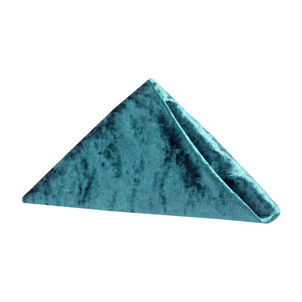 Velvet 20"x20" Linen Napkin - Dark Turquoise