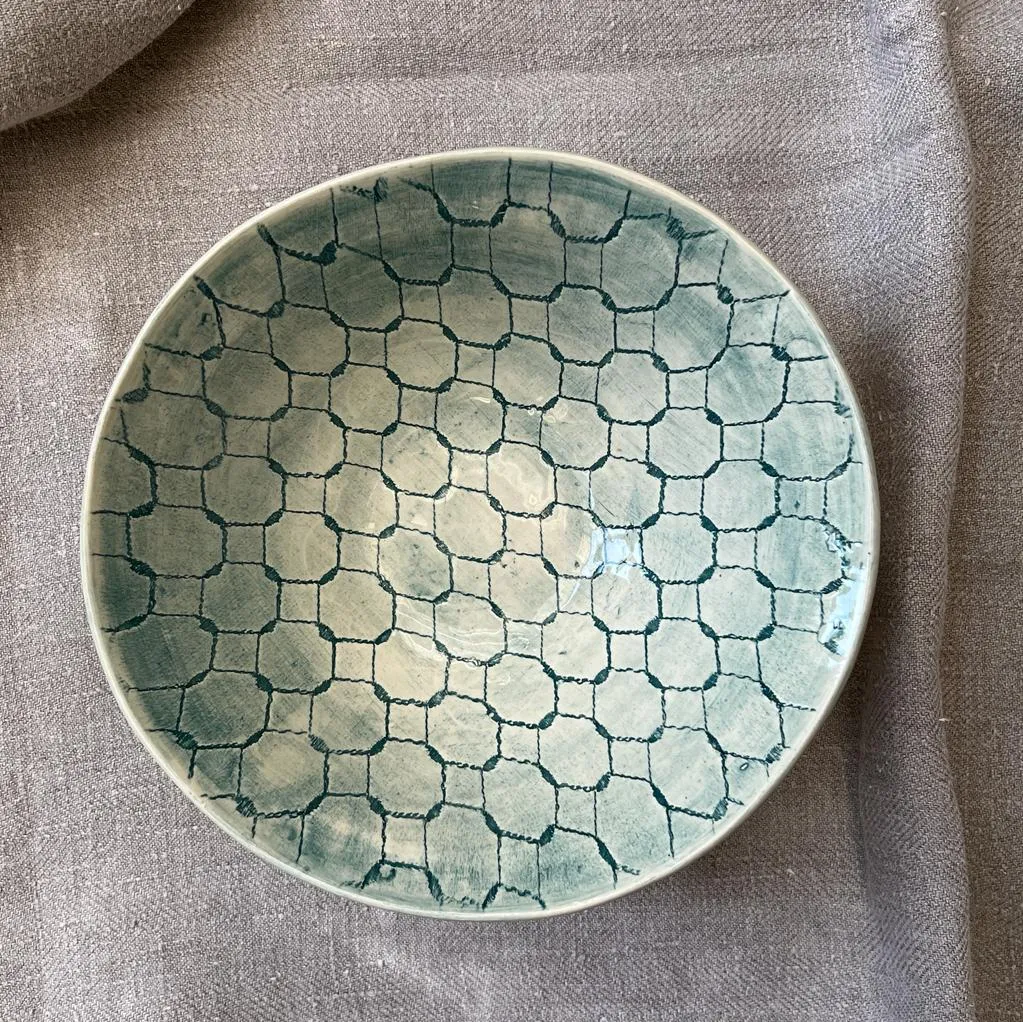 Wonki Ware Pasta Bowl - Marine Lace