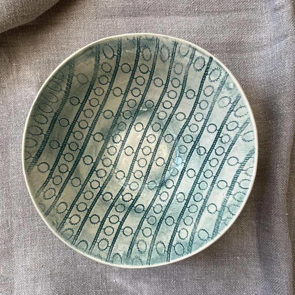 Wonki Ware Pasta Bowl - Marine Lace