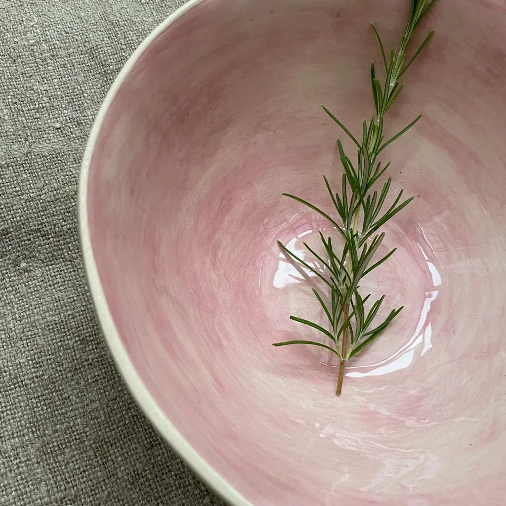 Wonki Ware Pasta Bowl - Pink Wash