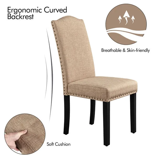 Yaheetech Dining Chairs Upholstered Parsons Chairs