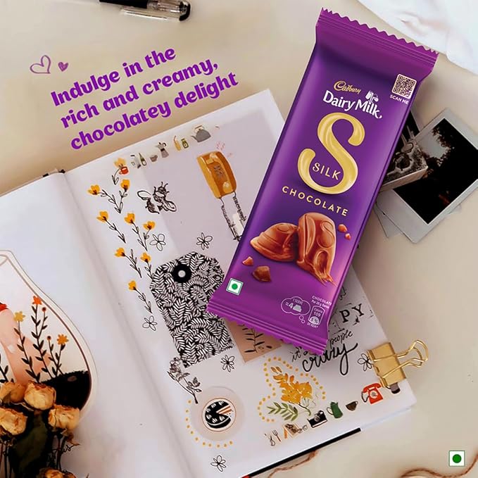 Cadbury Dairy Milk Silk Chocolate Bar, 60g (Pack of 8) - Image 6