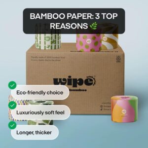 48 Rolls 100% Pure Bamboo Toilet Paper